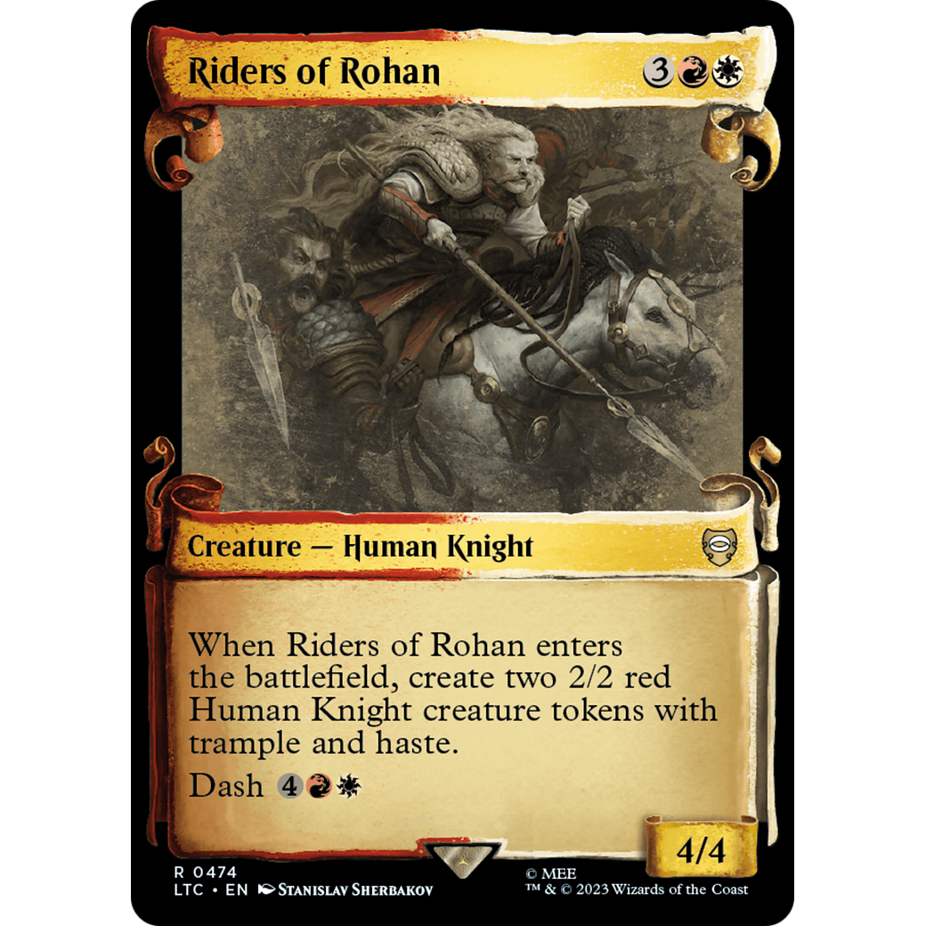 Riders of Rohan (LTC-474) - Tales of Middle-earth Commander: (Showcase) Foil