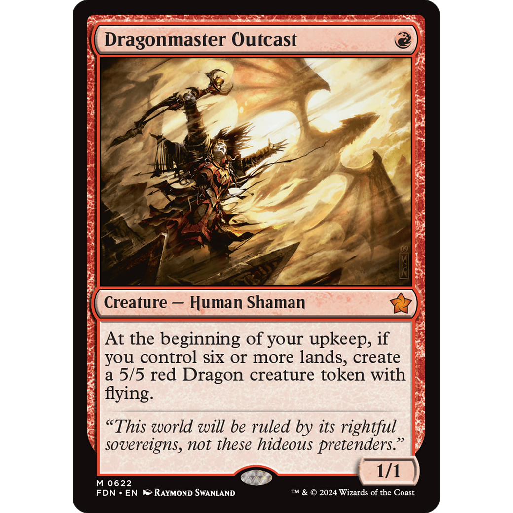 Dragonmaster Outcast (FDN-622) - Foundations