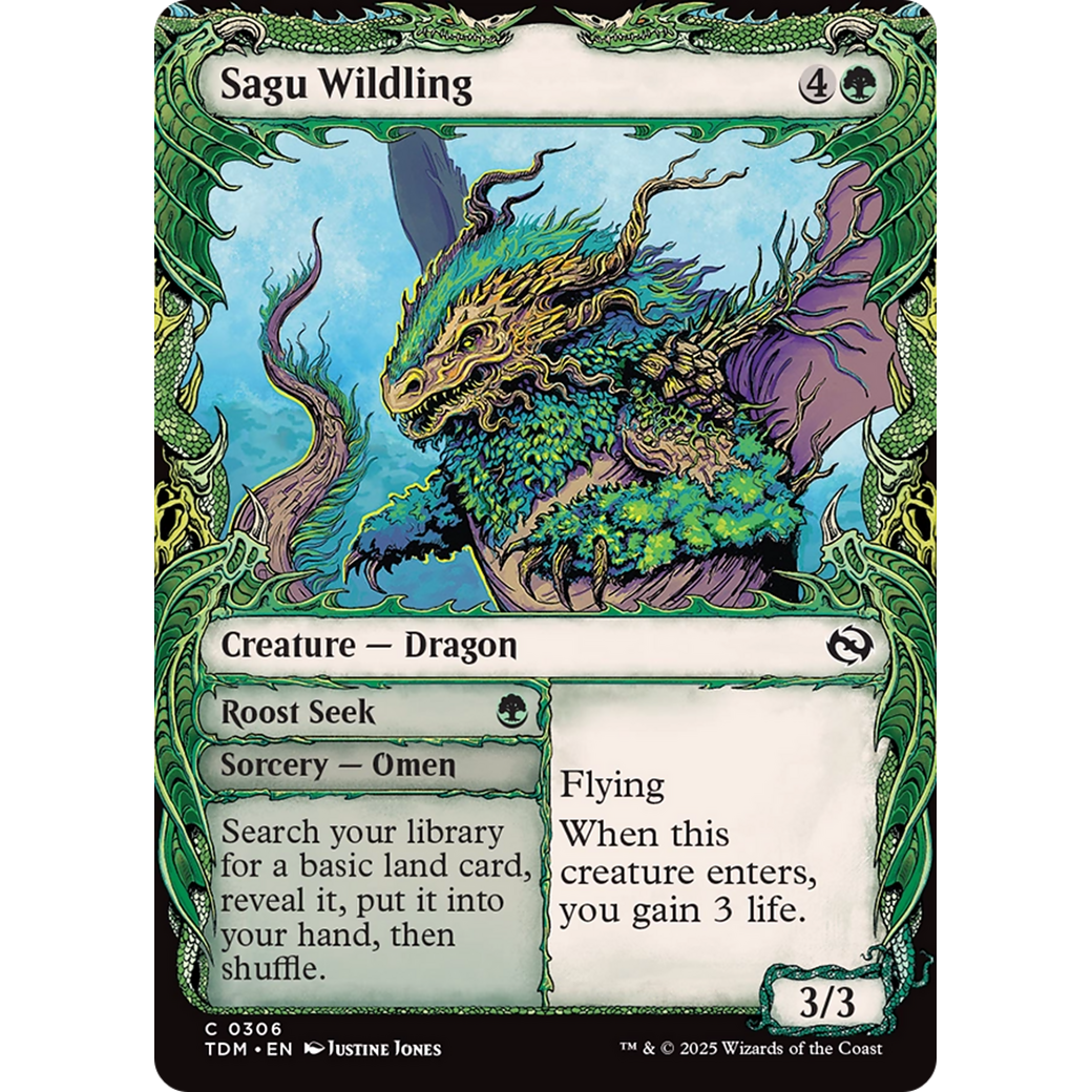 Sagu Wildling // Roost Seek (TDM-306) - Tarkir: Dragonstorm: (Showcase)