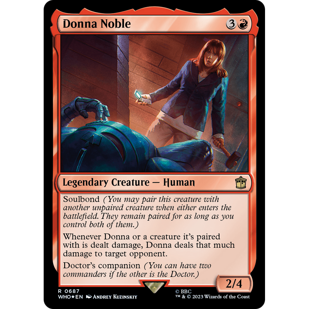 Donna Noble (Surge Foil) (WHO-687) - Doctor Who Foil