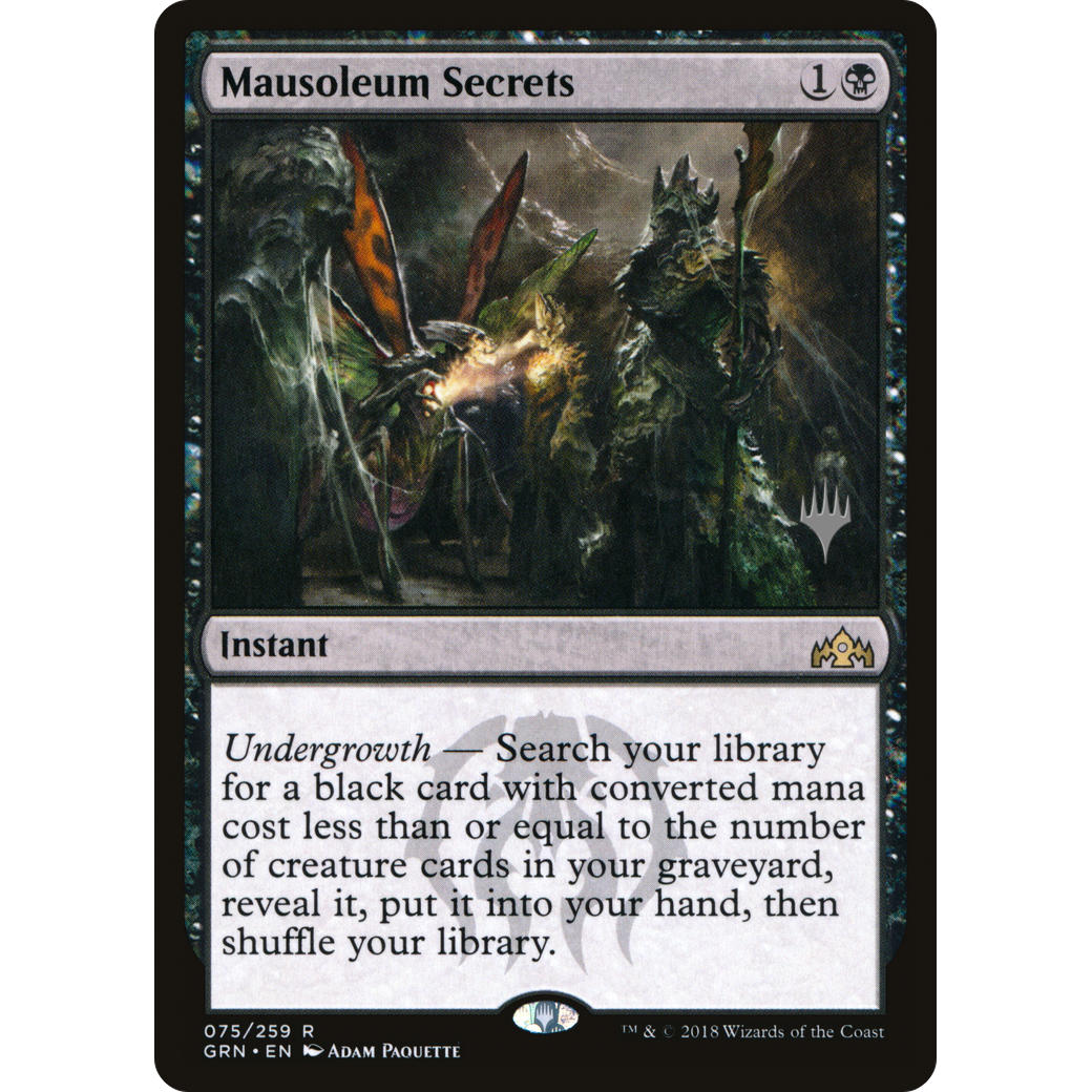 Mausoleum Secrets (PPTHB-075) - Guilds of Ravnica Promos Foil