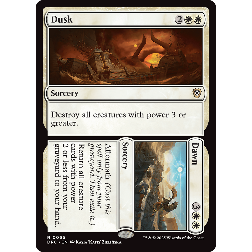Dusk // Dawn (DRC-065) - Commander: Aetherdrift Foil
