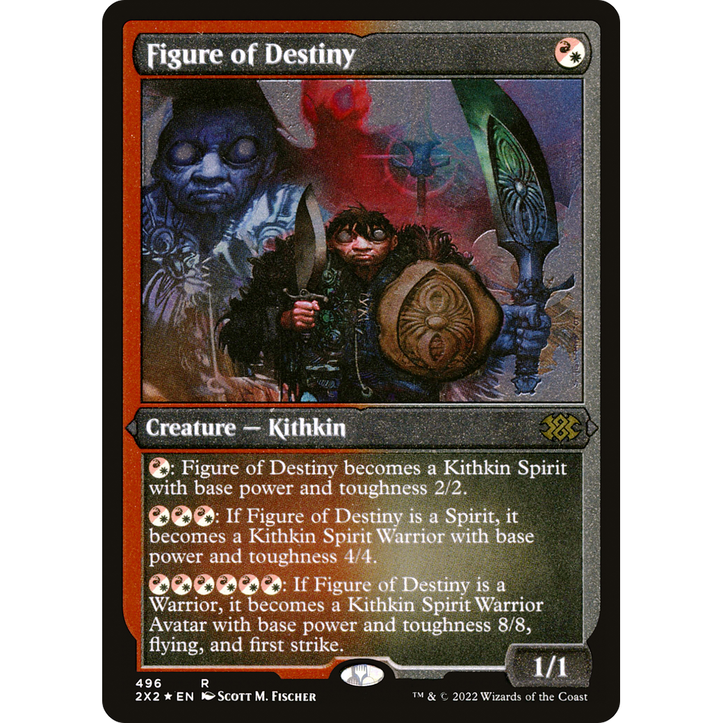 Figure of Destiny (Foil Etched) (2X2-496) - Double Masters 2022 Foil