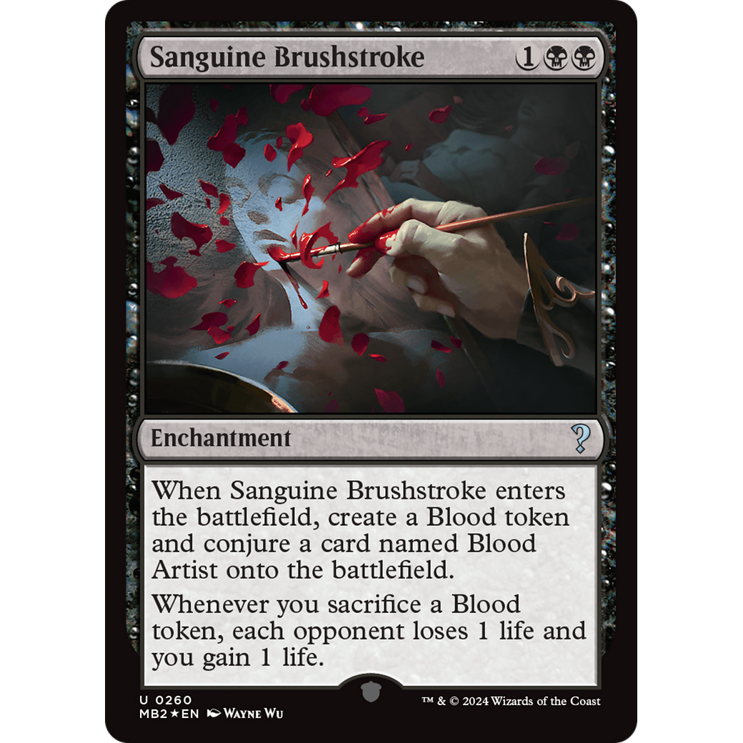 Sanguine Brushstroke (MB2-260) - Mystery Booster 2 Foil
