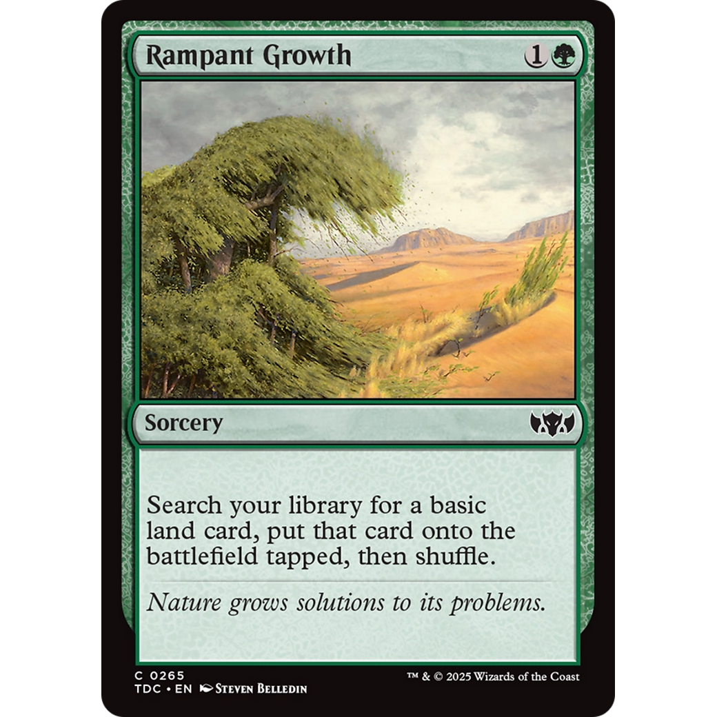 Rampant Growth (TDC-265) - Commander: Tarkir: Dragonstorm