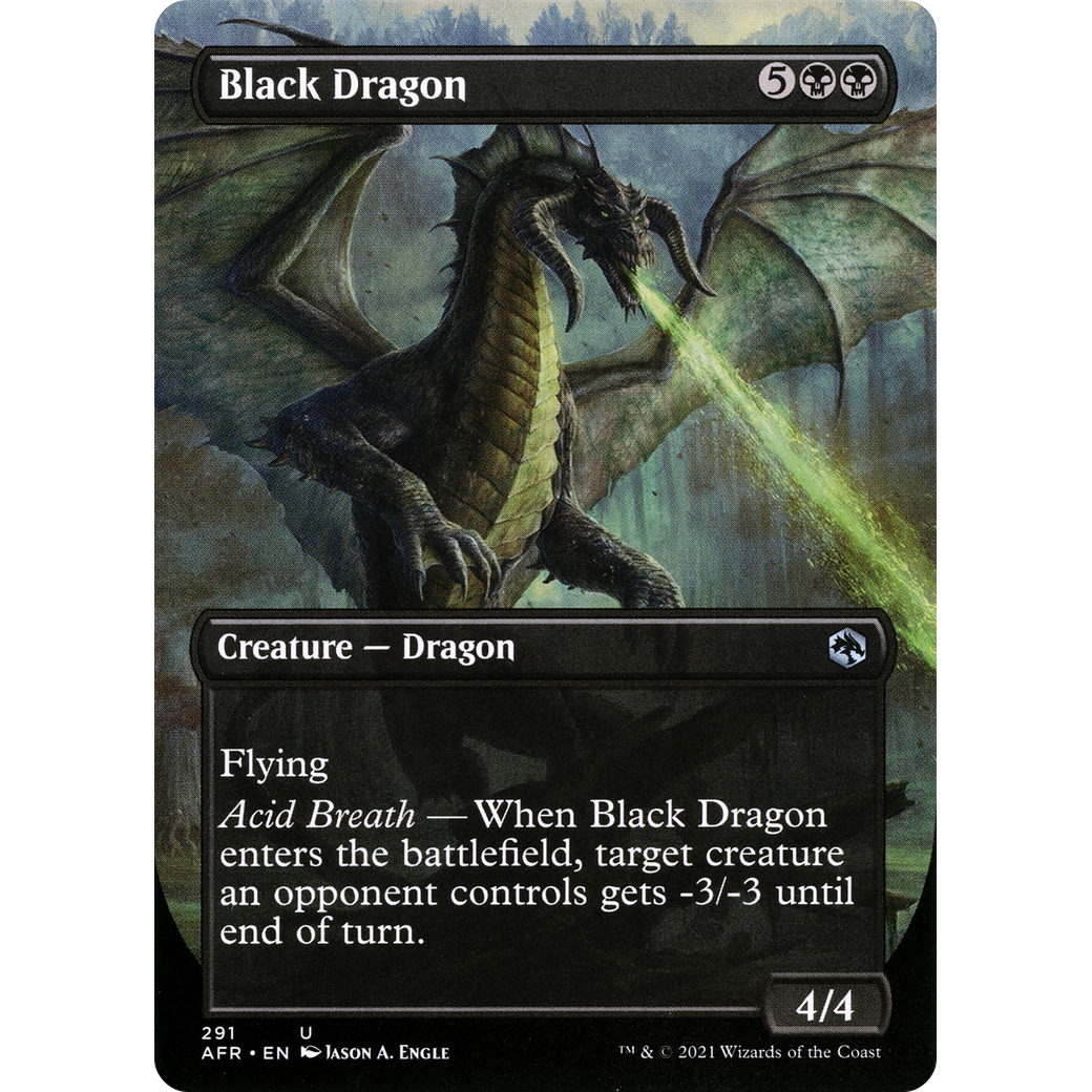 Black Dragon (AFR-291) - Adventures in the Forgotten Realms (Borderless)