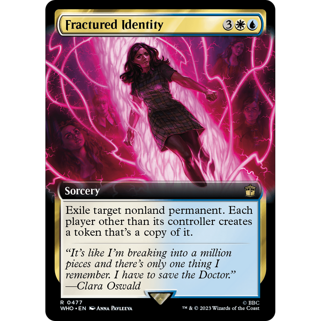 Fractured Identity (Extended Art) (WHO-477) - Doctor Who: (Extended Art) Foil