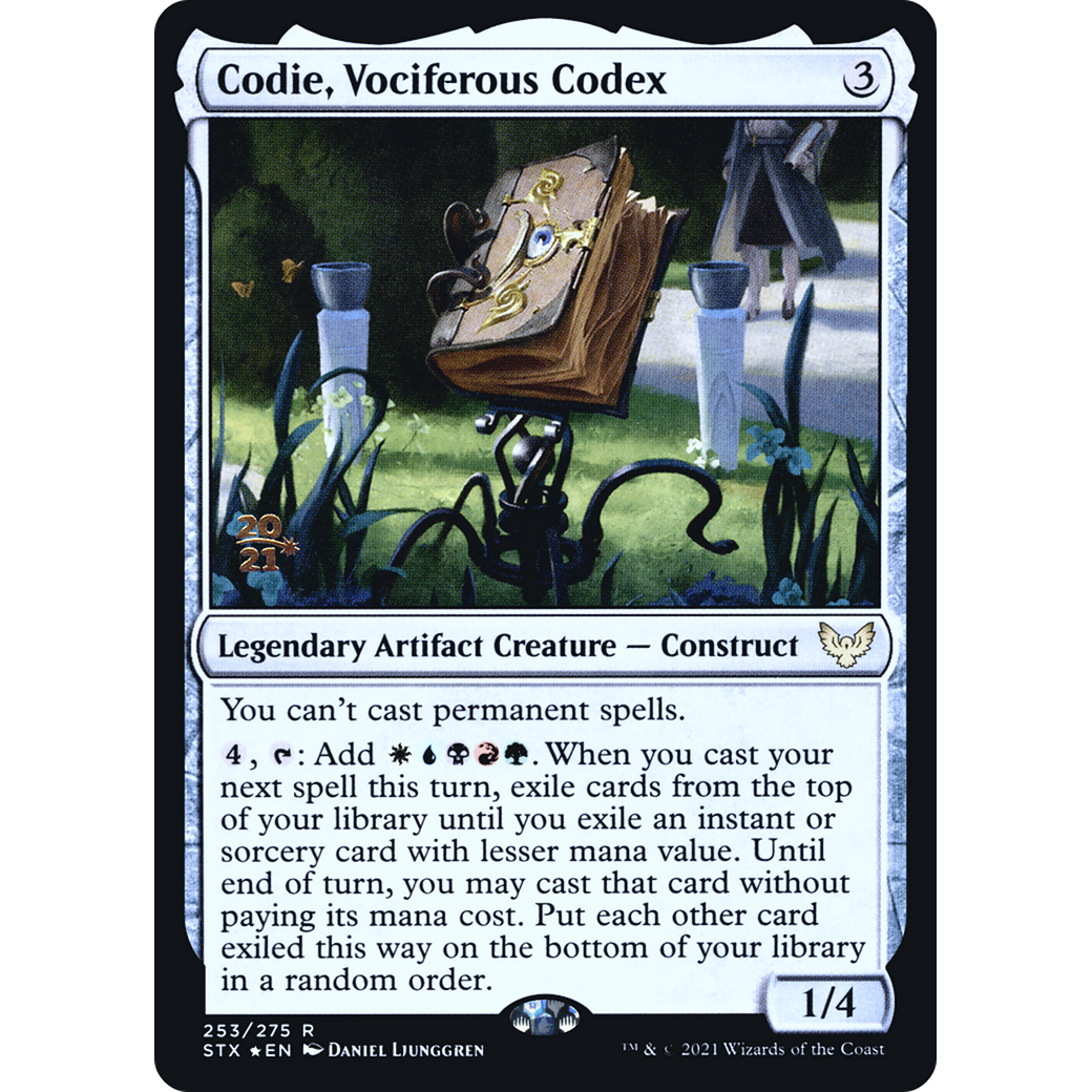 Codie, Vociferous Codex (PRE-253) - Strixhaven: School of Mages Promos Foil