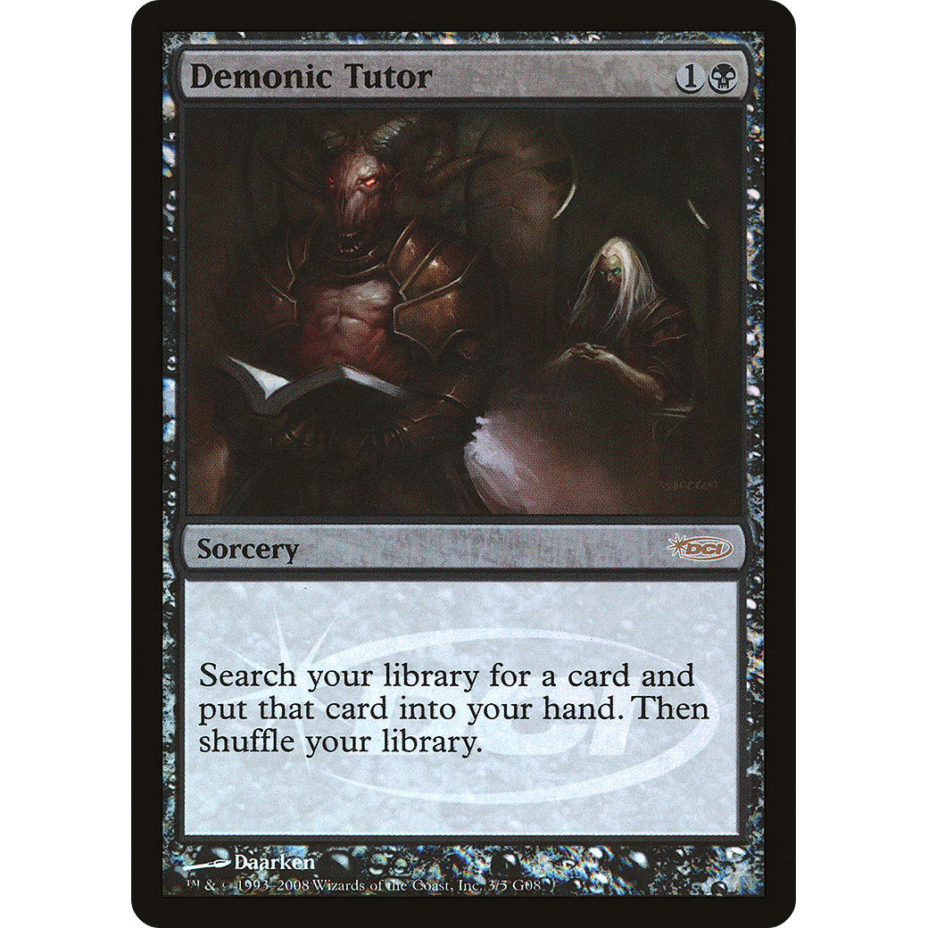 Demonic Tutor (JDG-003) - Judge Gift Cards 2008 Foil