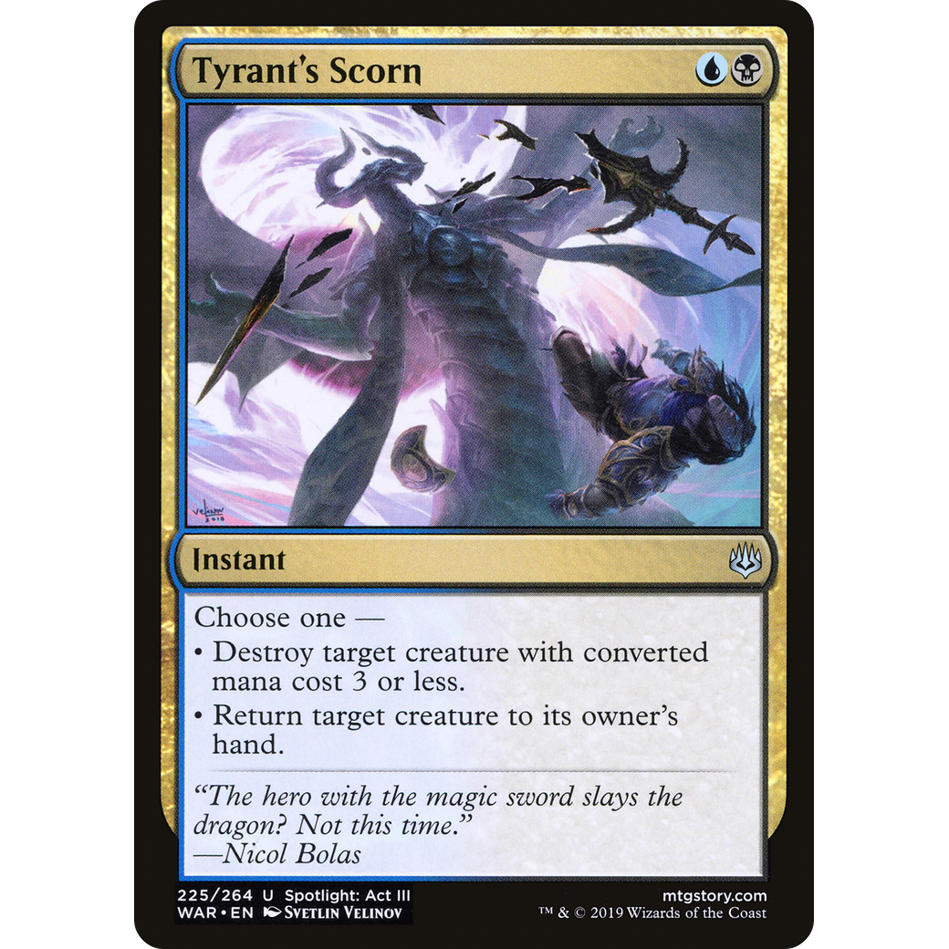 Tyrant's Scorn (WAR-225) - War of the Spark Foil