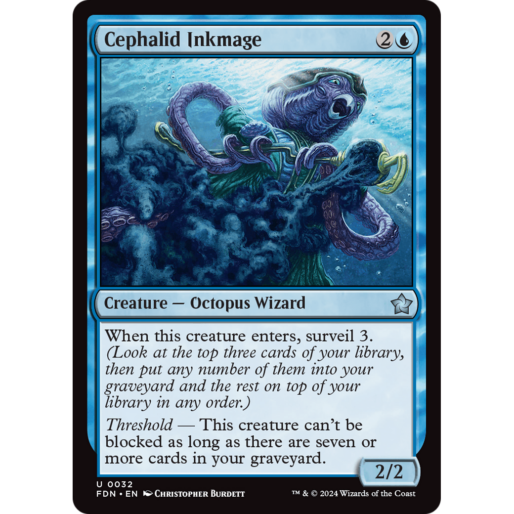Cephalid Inkmage (FDN-032) - Foundations Foil