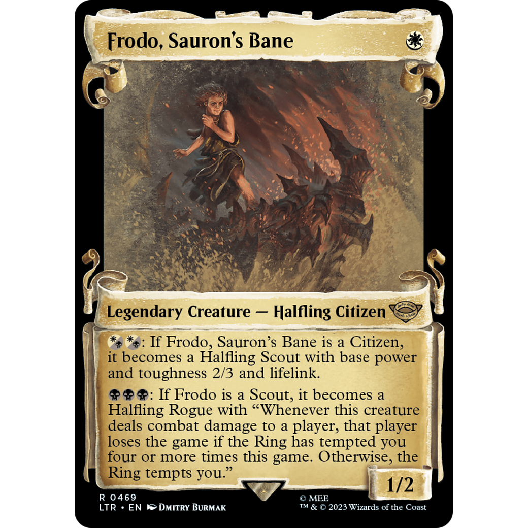 Frodo, Sauron's Bane (LTR-469) - The Lord of the Rings: Tales of Middle-earth: (Showcase) Foil