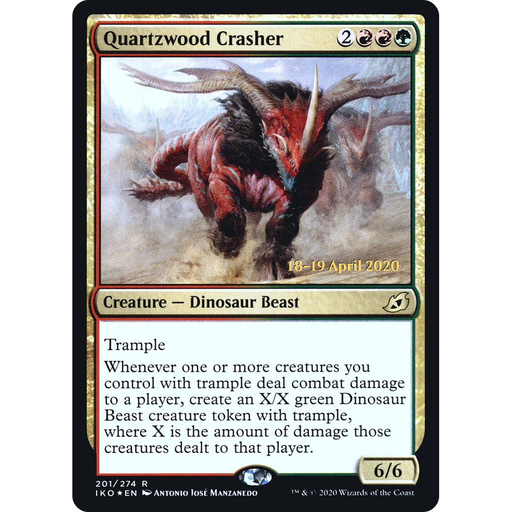 Quartzwood Crasher (PRE-201) - Ikoria: Lair of Behemoths Promos Foil