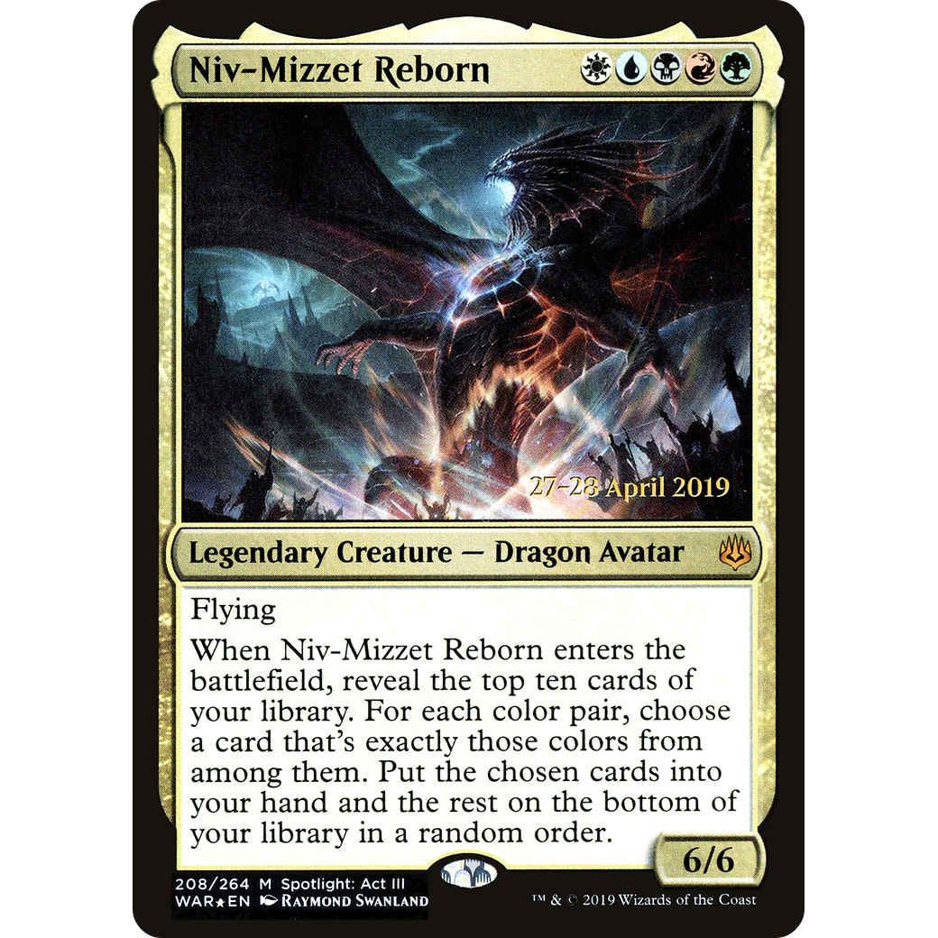 Niv-Mizzet Reborn (PRE-208) - War of the Spark Promos Foil