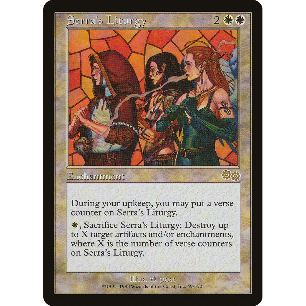 Serra's Liturgy (USG-049) - Urza's Saga