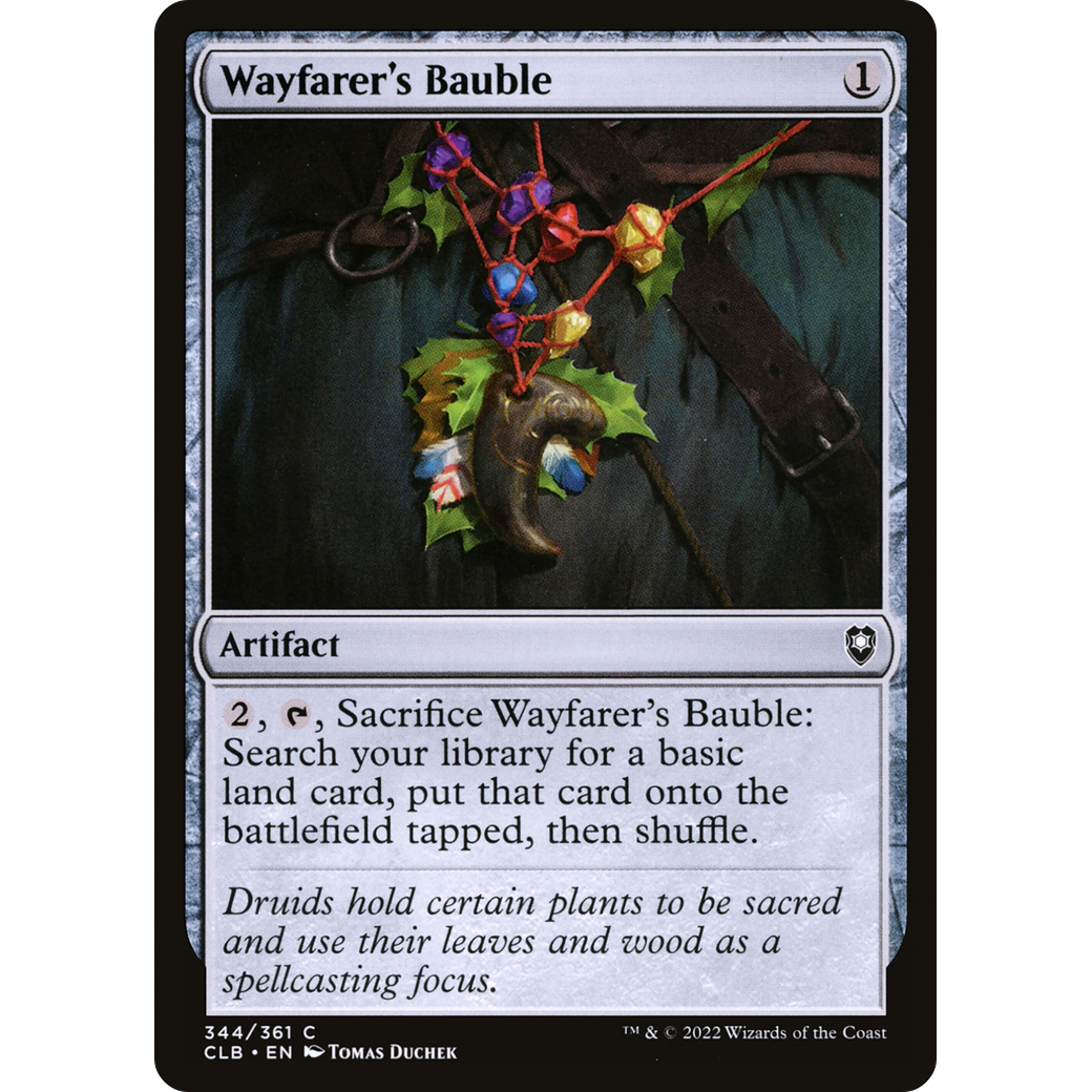 Wayfarer's Bauble (CLB-344) - Commander Legends: Battle for Baldur's Gate