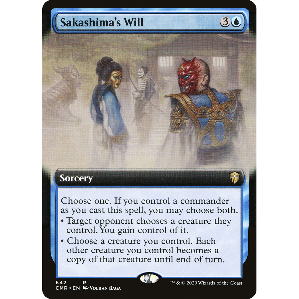 Sakashima's Will (Extended Art) (CMR-642) - Commander Legends: (Extended Art) Foil