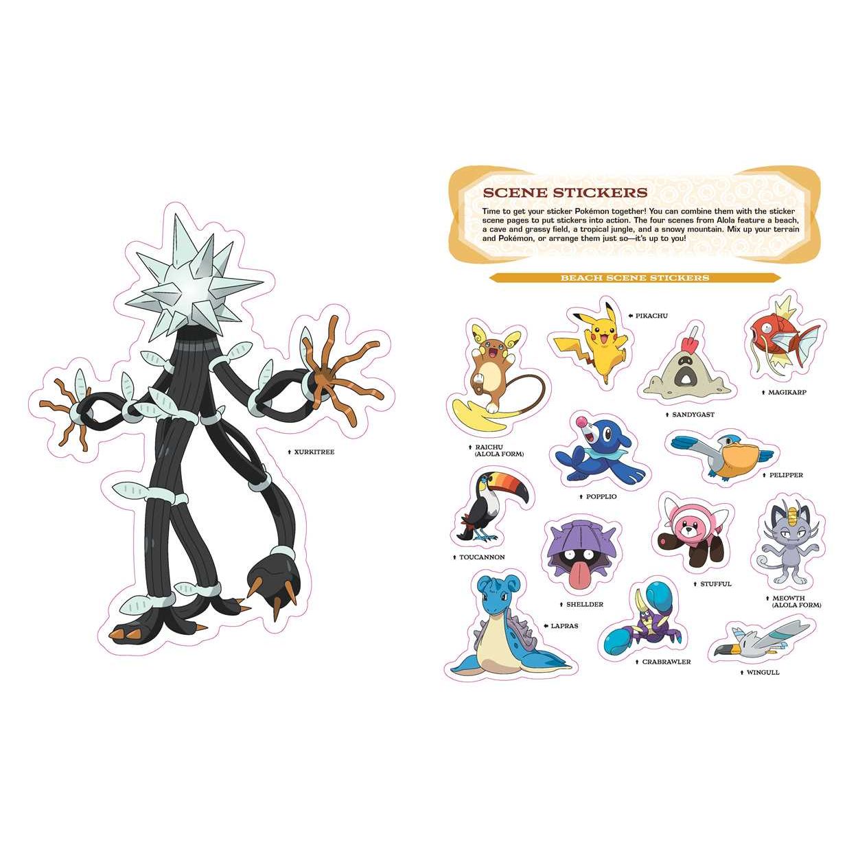Pokémon Alola Region Sticker Book by The Pokemon Company International: Paperback; 136 pages / English