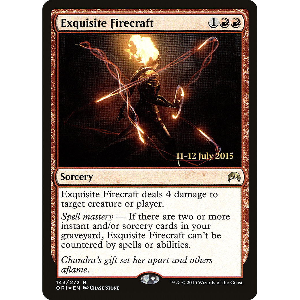 Exquisite Firecraft (PRE-143) - Magic Origins Promos Foil