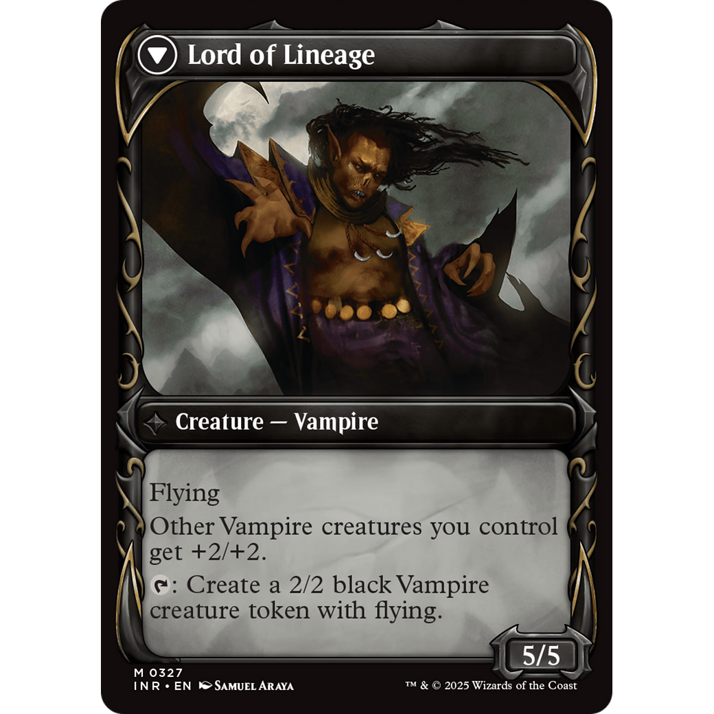 Bloodline Keeper // Lord of Lineage (INR-327) - Innistrad Remastered: (Showcase) Foil