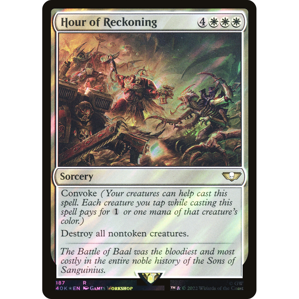 Hour of Reckoning (40K-187) - Warhammer 40,000 Commander Foil