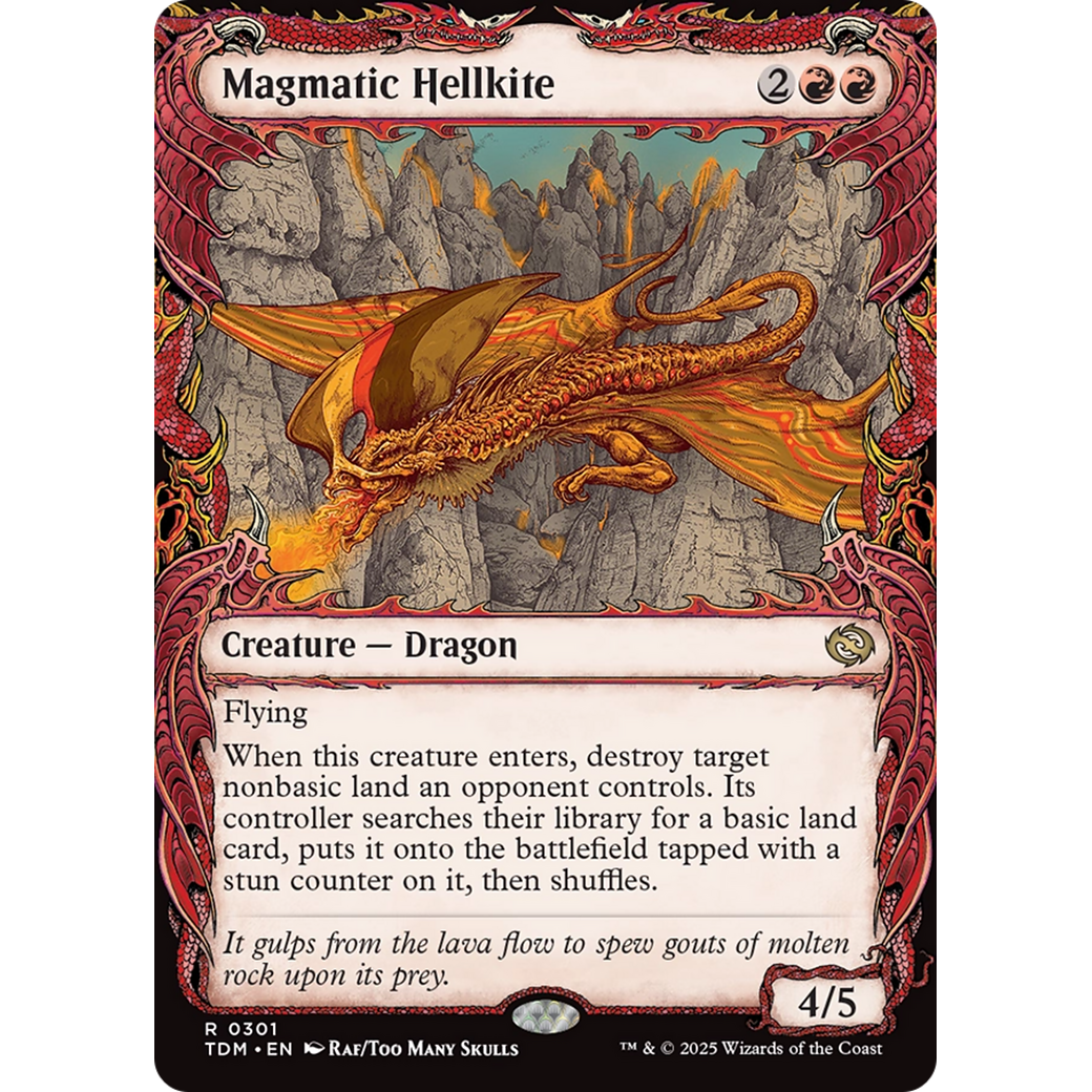 Magmatic Hellkite (TDM-301) - Tarkir: Dragonstorm: (Showcase)