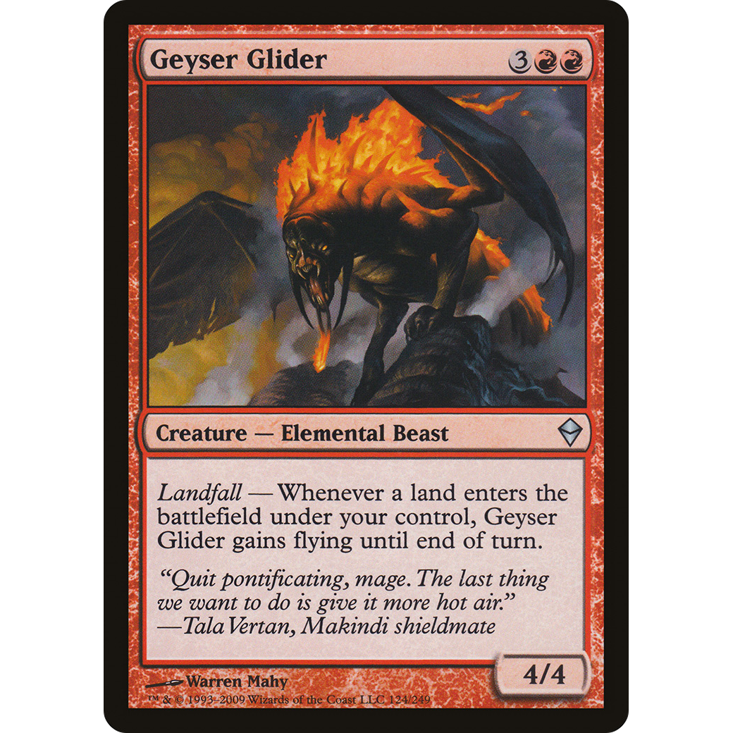 Geyser Glider (ZEN-124) - Zendikar Foil