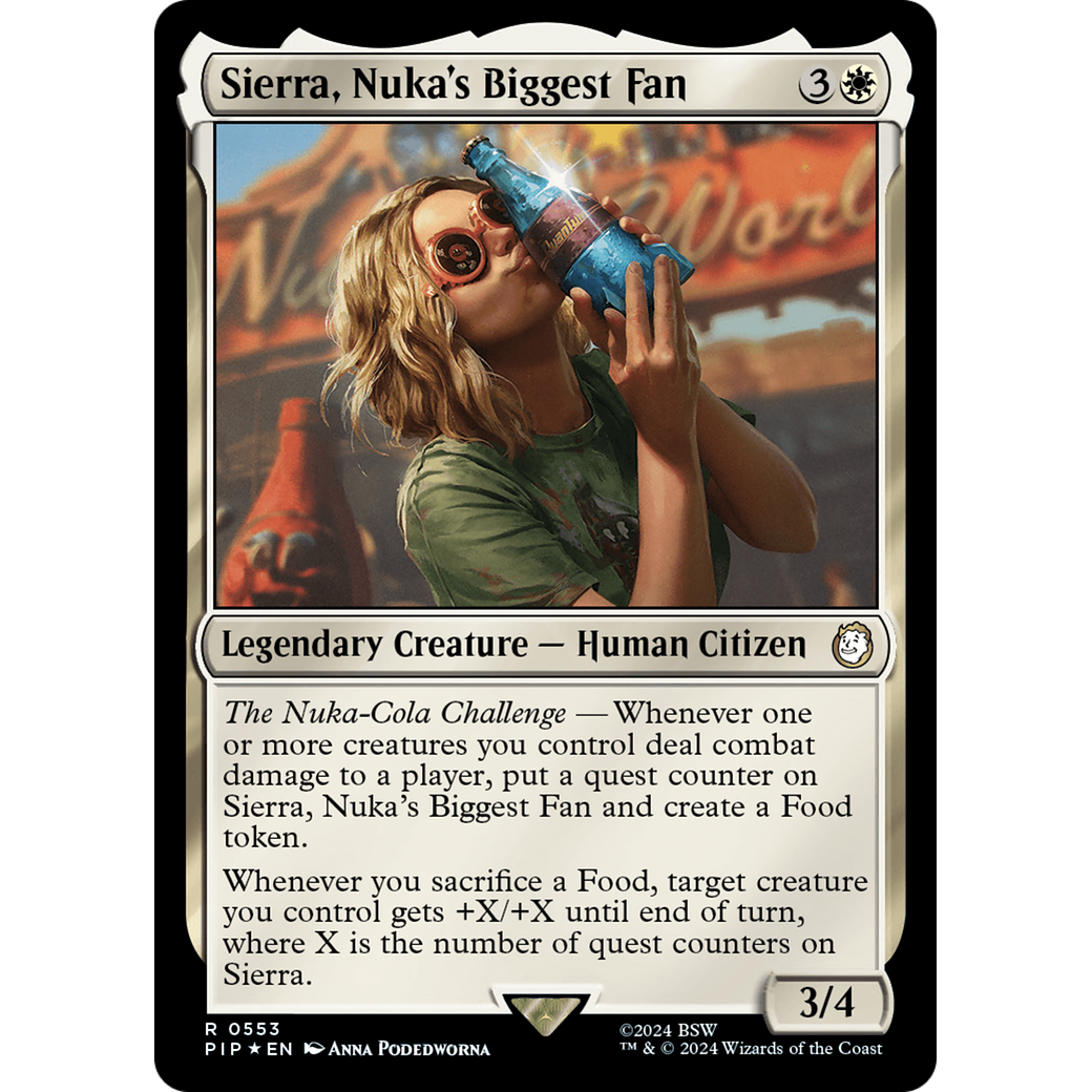 Sierra, Nuka's Biggest Fan (PIP-553) - Fallout Foil