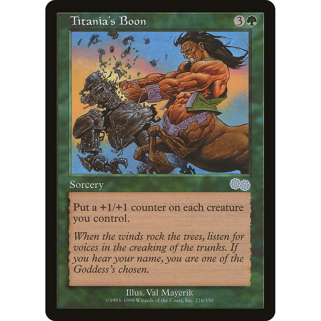 Titania's Boon (USG-276) - Urza's Saga