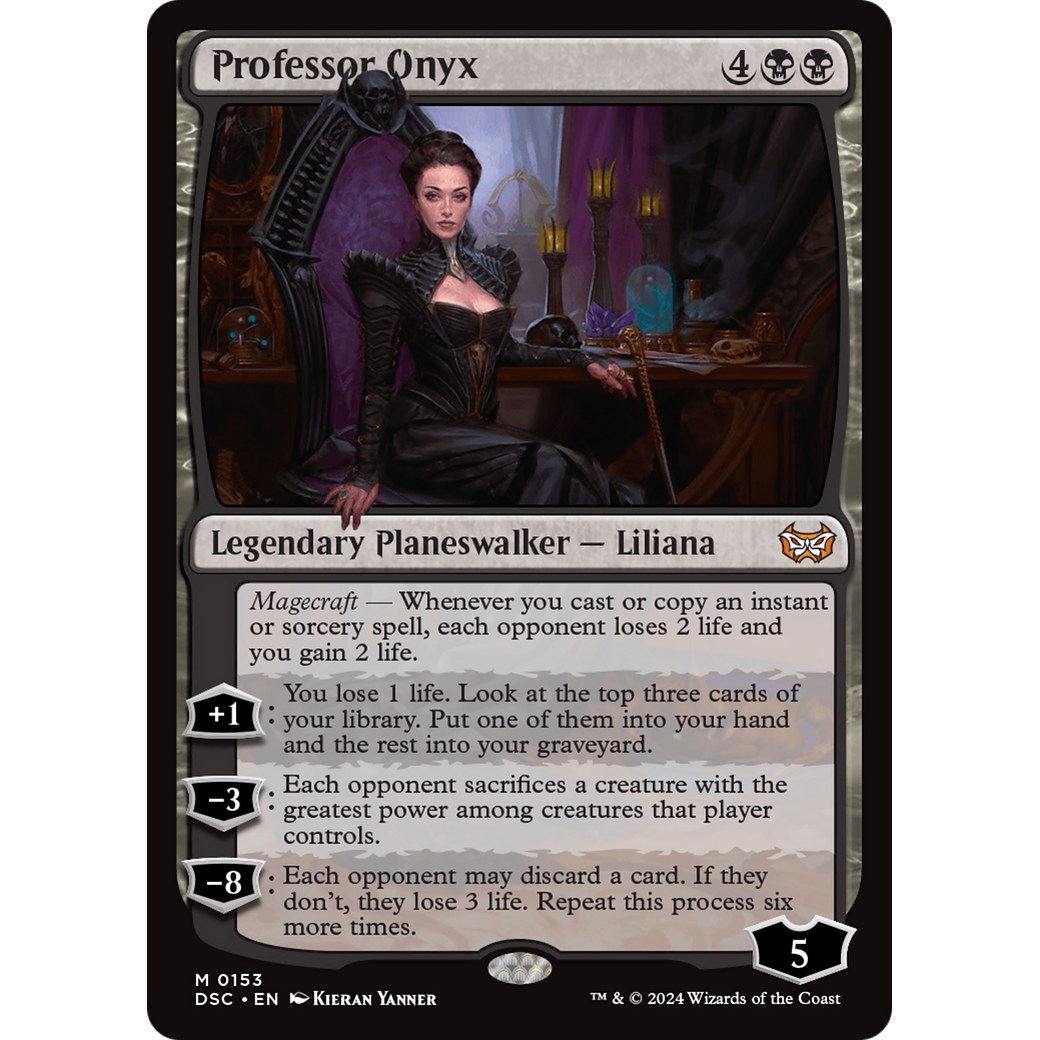 Professor Onyx (DSC-153) - Duskmourn: House of Horror Commander