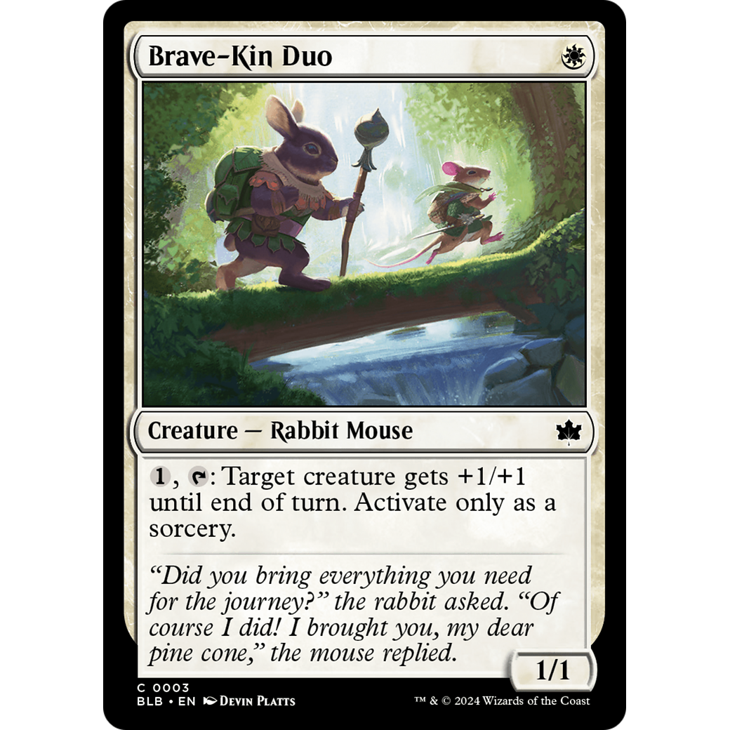 Brave-Kin Duo (BLB-003) - Bloomburrow Foil