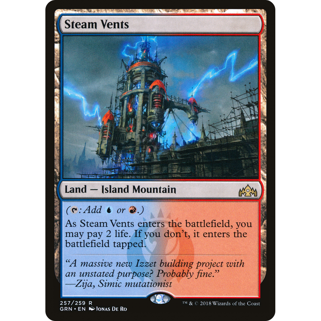 Steam Vents (GRN-257) - Guilds of Ravnica Foil