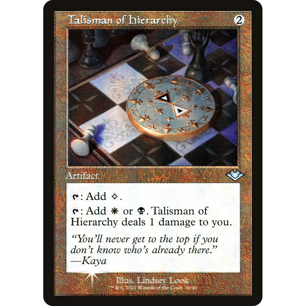 Talisman of Hierarchy (Retro Frame) (MH1-036) - Modern Horizons 1 Timeshifts Foil