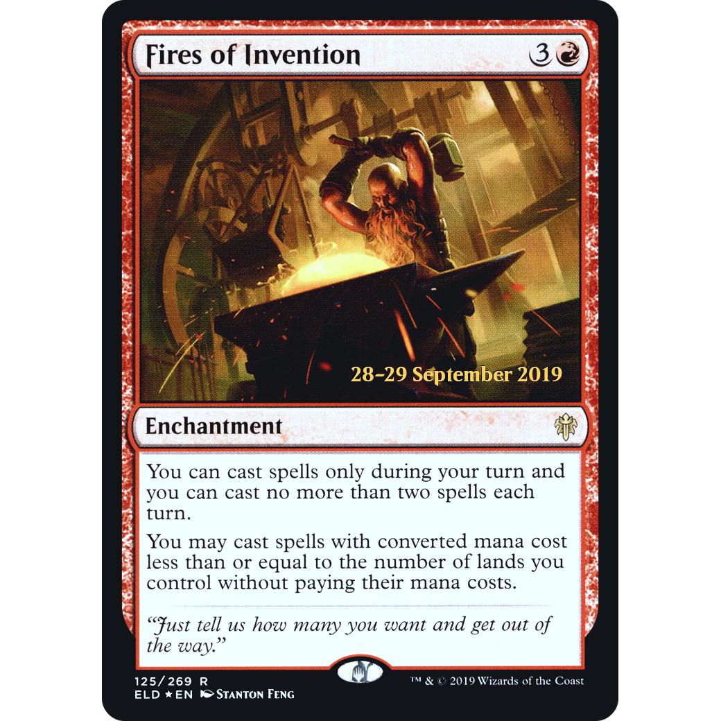 Fires of Invention (PRE-125) - Throne of Eldraine Promos Foil