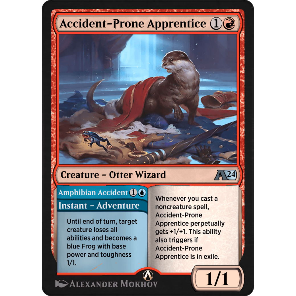 Accident-Prone Apprentice // Amphibian Accident (YWOE-016) - Alchemy: Wilds of Eldraine