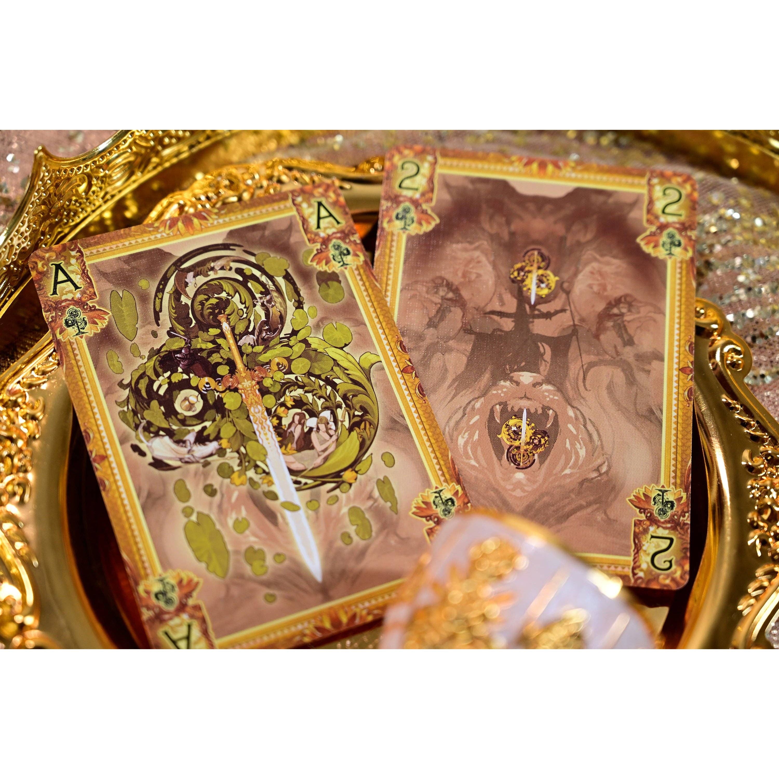 King Arthur Playing Cards V2: Excalibur: Golden Dawn (Standard)