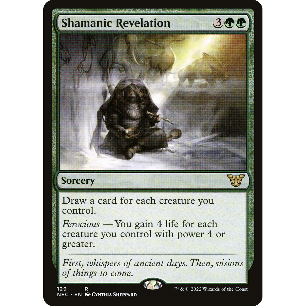 Shamanic Revelation (NEC-129) - Neon Dynasty Commander