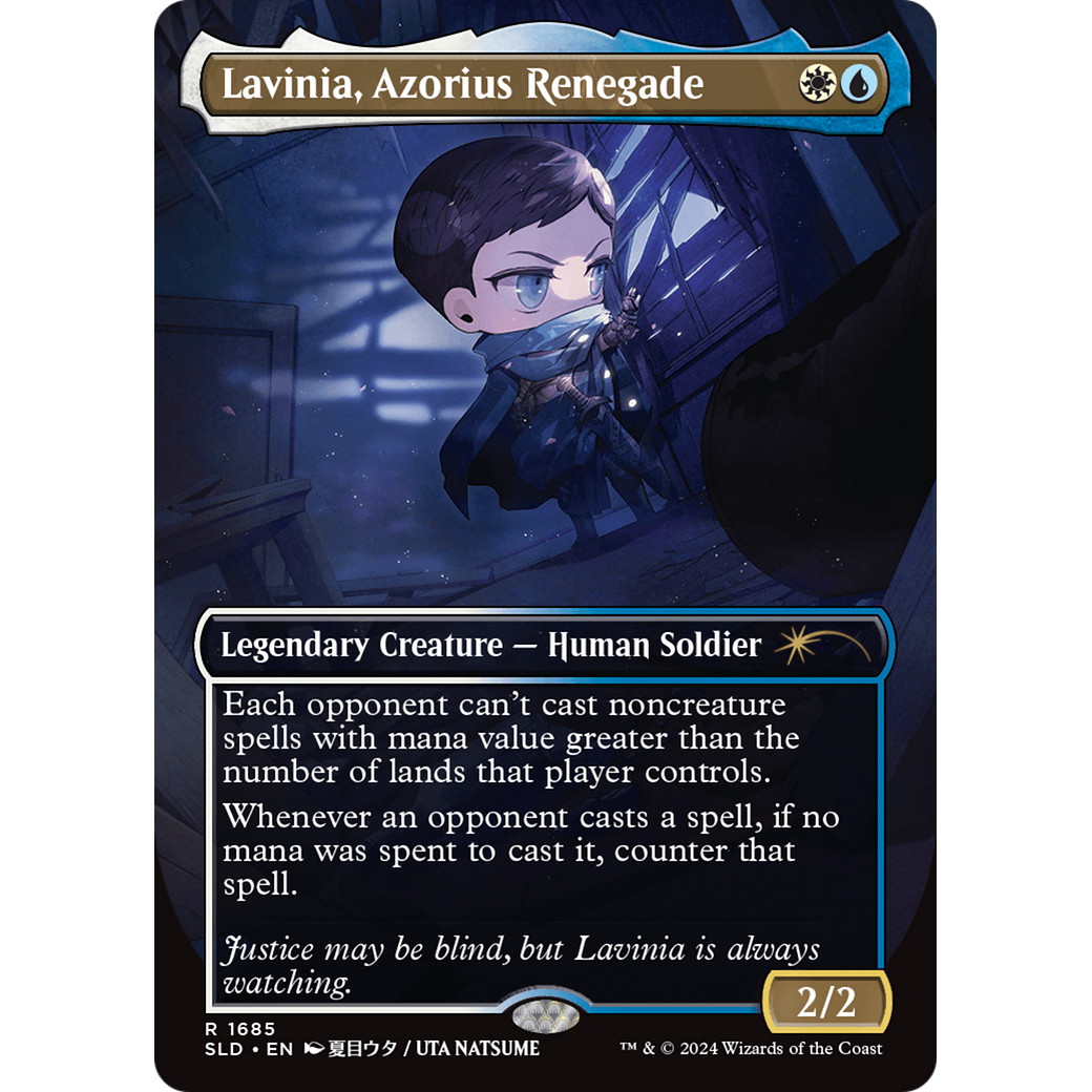 Lavinia, Azorius Renegade (Rainbow Foil) (SLD-1685) - Secret Lair Drop (Borderless) Foil