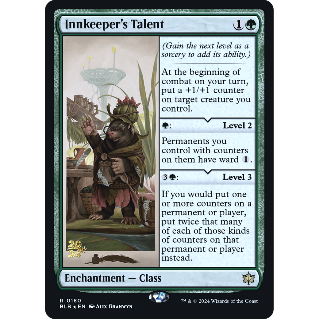 Innkeeper's Talent (PRE-180S) - Bloomburrow Promos Foil