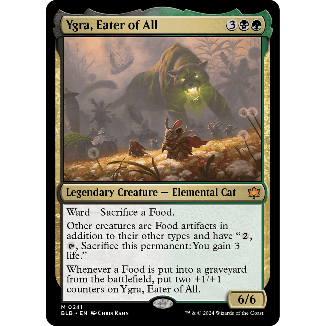 Ygra, Eater of All (BLB-241) - Bloomburrow Foil