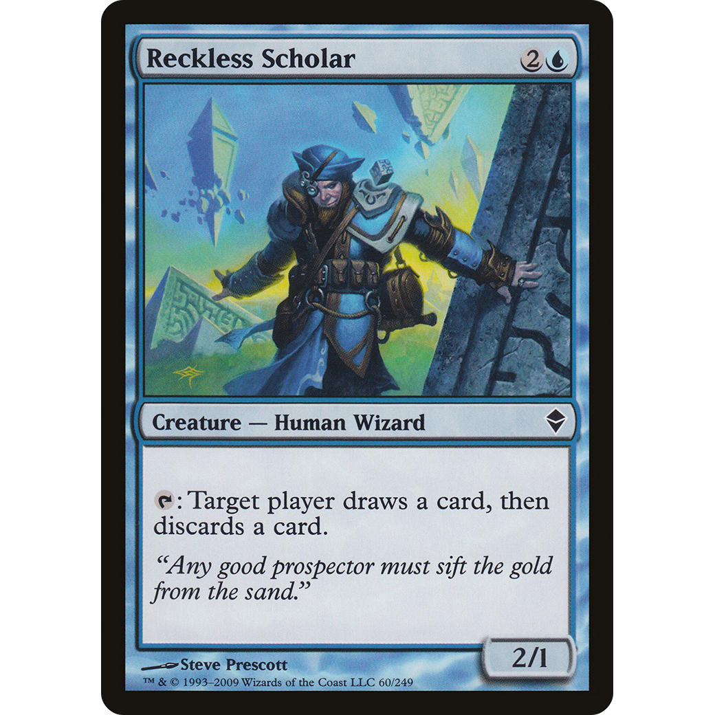 Reckless Scholar (ZEN-060) - Zendikar Foil