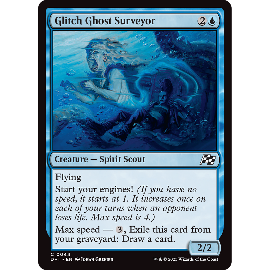 Glitch Ghost Surveyor (DFT-044) - Aetherdrift Foil