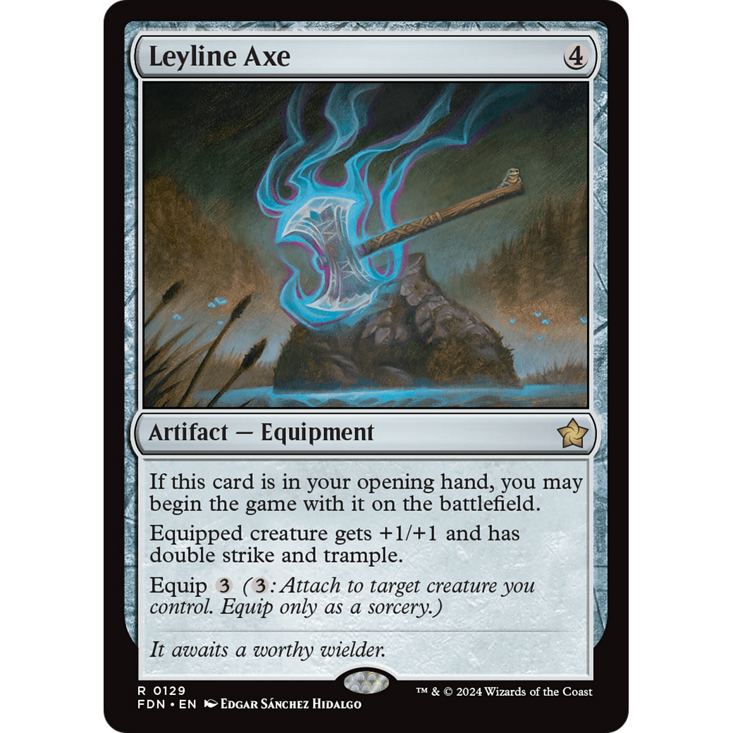 Leyline Axe (FDN-129) - Foundations Foil