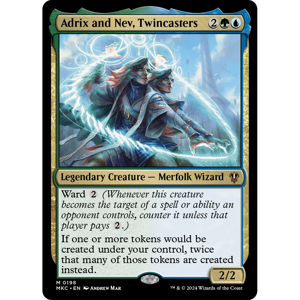 Adrix and Nev, Twincasters (MKC-198) - Murders at Karlov Manor Commander