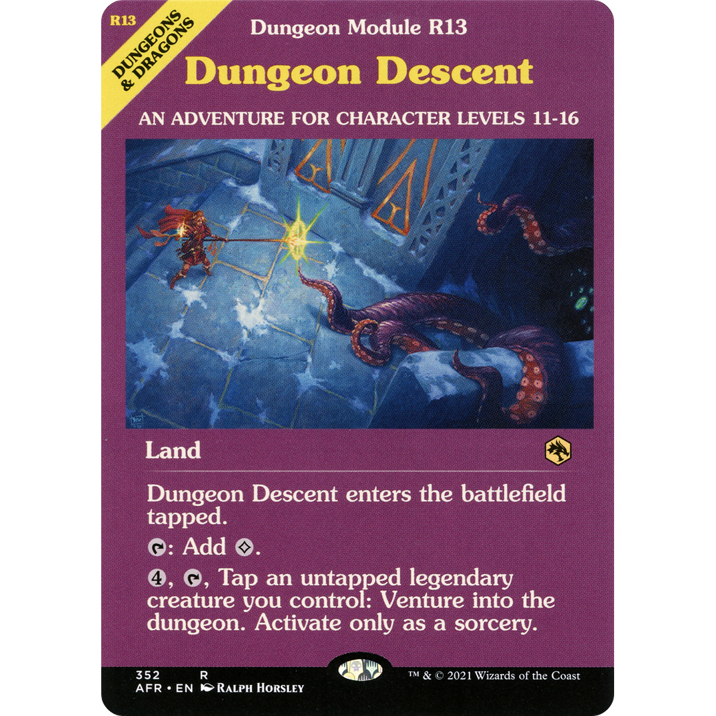 Dungeon Descent (Dungeon Module) (AFR-352) - Adventures in the Forgotten Realms: (Showcase)