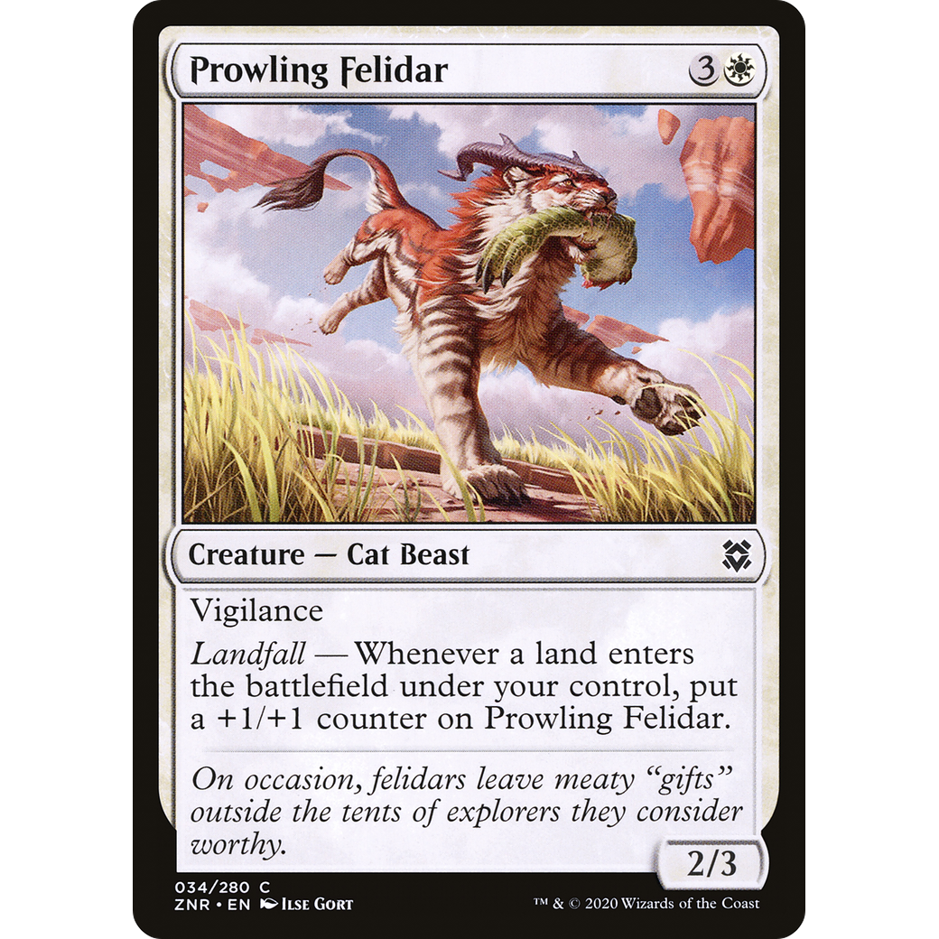 Prowling Felidar (ZNR-034) - Zendikar Rising