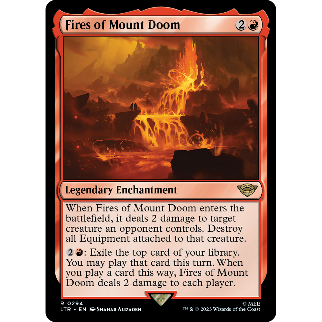 Fires of Mount Doom (LTR-294) - The Lord of the Rings: Tales of Middle-earth Foil