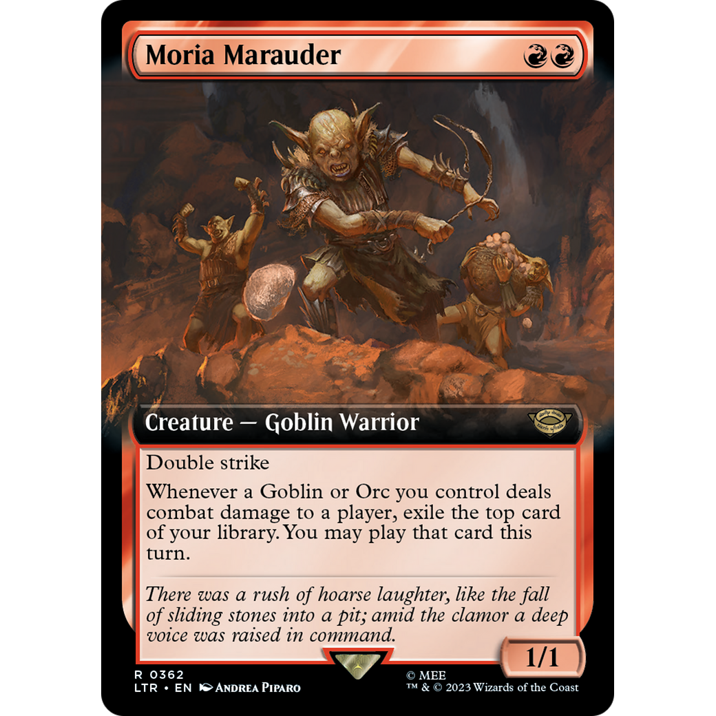 Moria Marauder (Extended Art) (LTR-362) - The Lord of the Rings: Tales of Middle-earth: (Extended Art) Foil