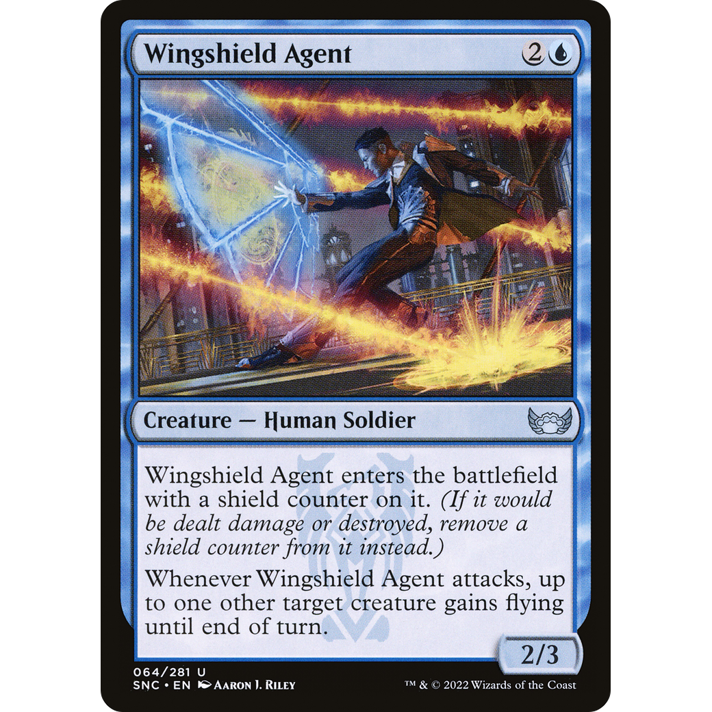 Wingshield Agent (SNC-064) - Streets of New Capenna Foil