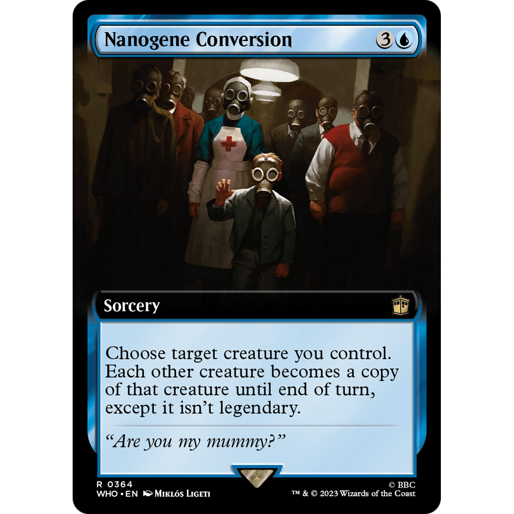 Nanogene Conversion (Extended Art) (WHO-364) - Doctor Who: (Extended Art) Foil